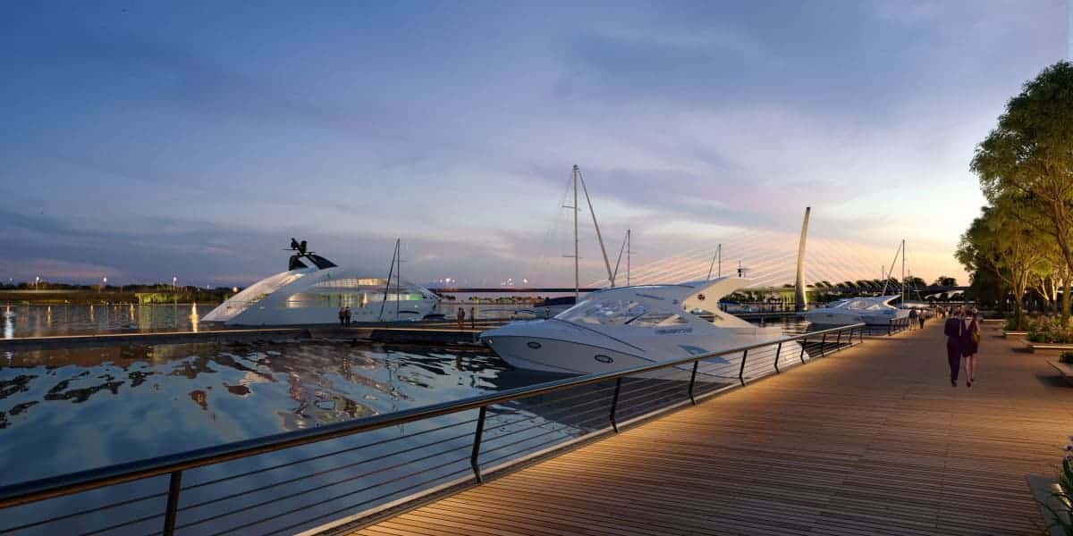 Bến du thuyền tại Grand Marina, Saigon.