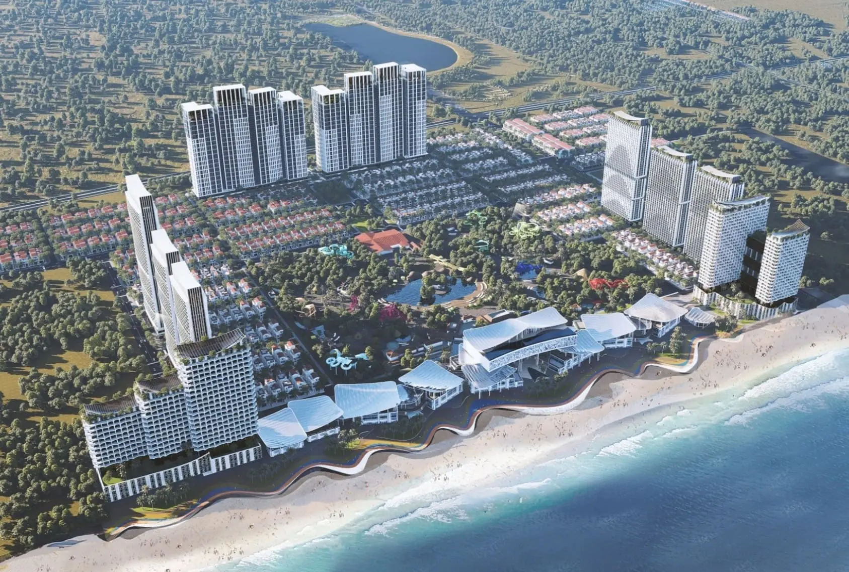 Toàn cảnh dự án Blanca City – biểu tượng kiến trúc mới của Thành phố Vũng Tàu.