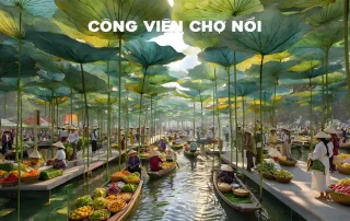 Công viên chợ nổi tại đảo 2 Charmora City, điểm đến giải trí 24/7 đẳng cấp quốc tế.