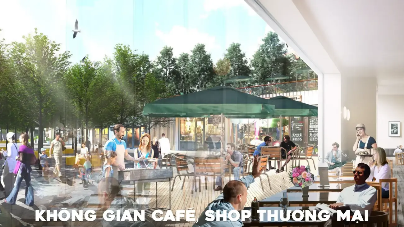Không gian thương mại hiện đại và tiện ích tại Charmora City.